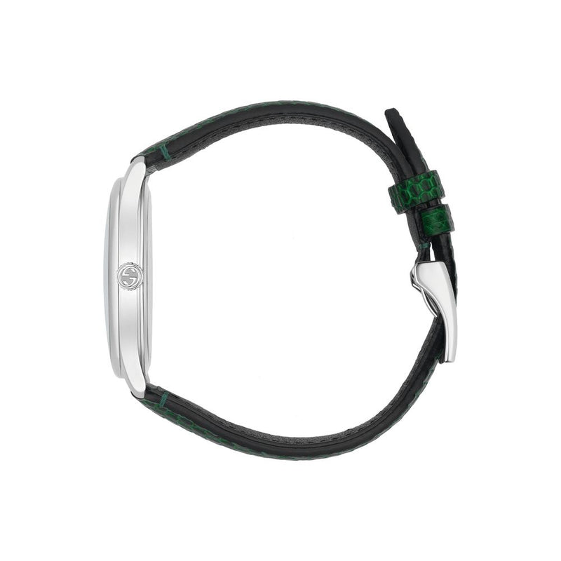 GUCCI G-Timeless Green Leather Watch 36mm