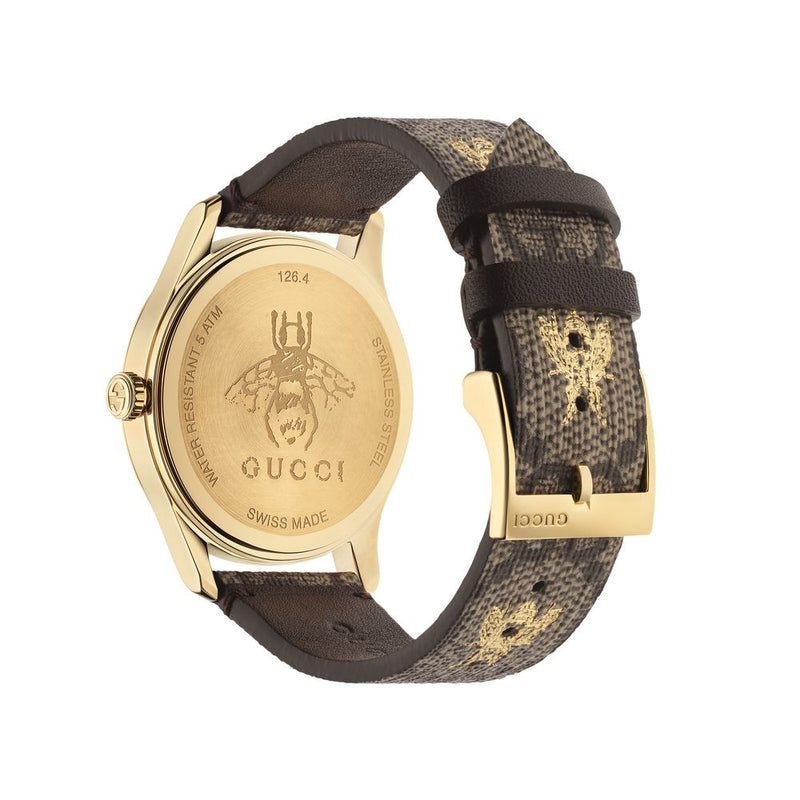 GUCCI Timeless Gold Tone PVD Watch 38mm