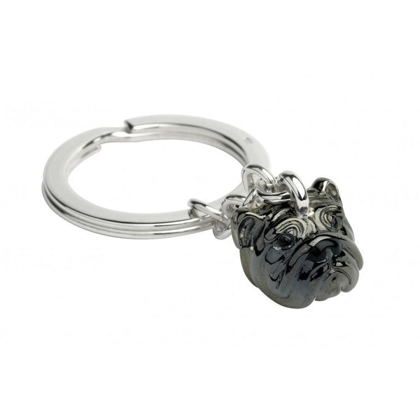 Deakin & Francis Sterling Silver Bull Dog Key Ring