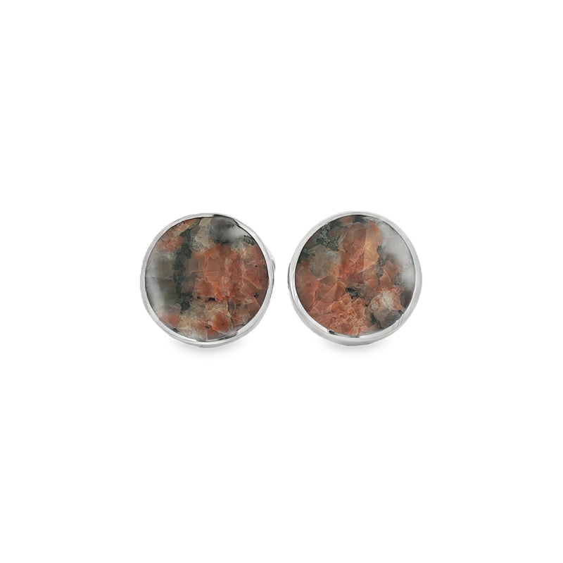 Silver Peterhead Granite Cufflinks