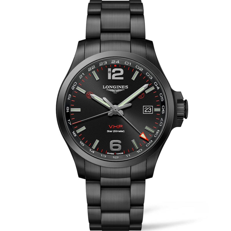 Longines Conquest V.H.P GMT Black PVD 43mm