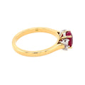 Ruby & Diamond 3 Stone 18ct Ring