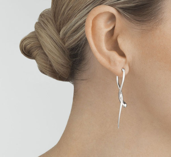 Georg Jensen Mercy Long Earrings, Sterling Silver