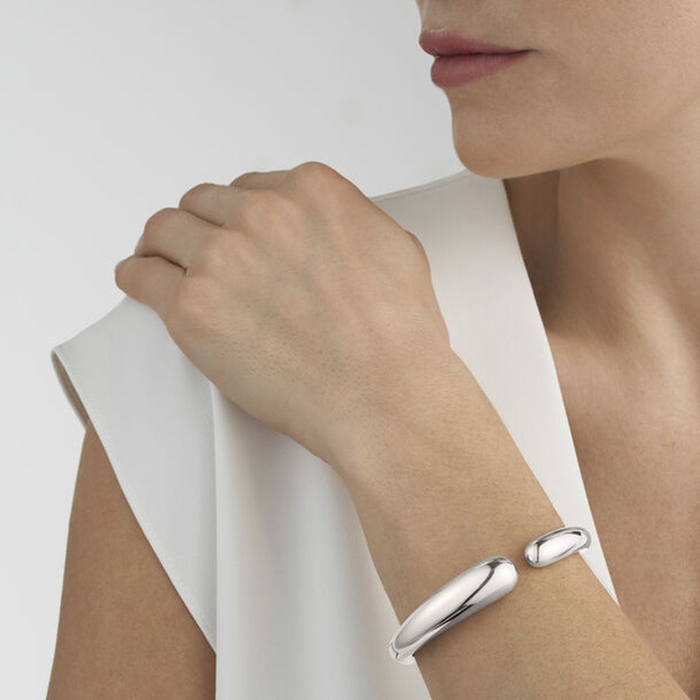 Georg Jensen Mercy Hinged Bangle, Sterling Silver
