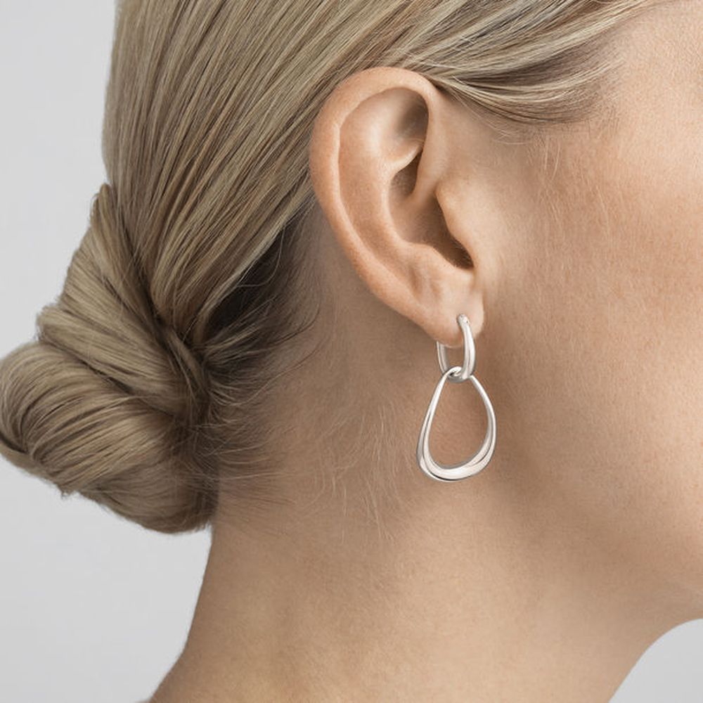Georg Jensen Offspring Interlocked Earrings, Sterling Silver
