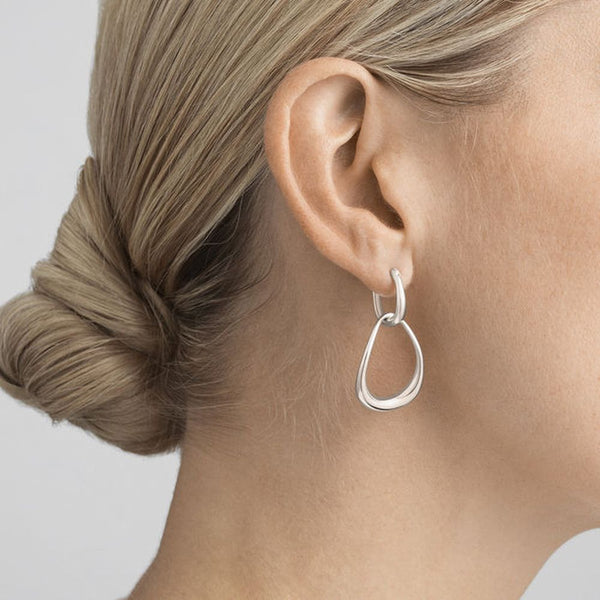 Georg Jensen Offspring Interlocked Earrings, Sterling Silver