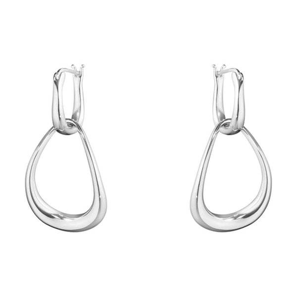 Georg Jensen Offspring Interlocked Earrings, Sterling Silver
