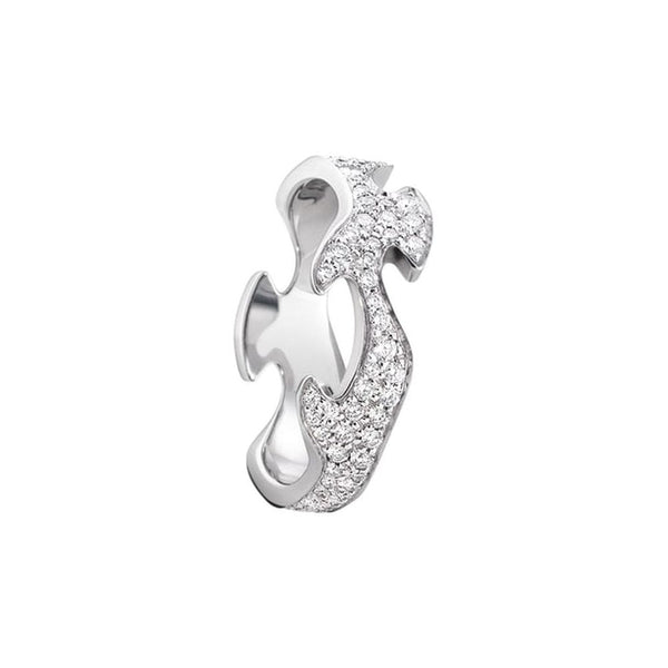Georg Jensen Fusion Centre Ring with Diamonds, 18ct