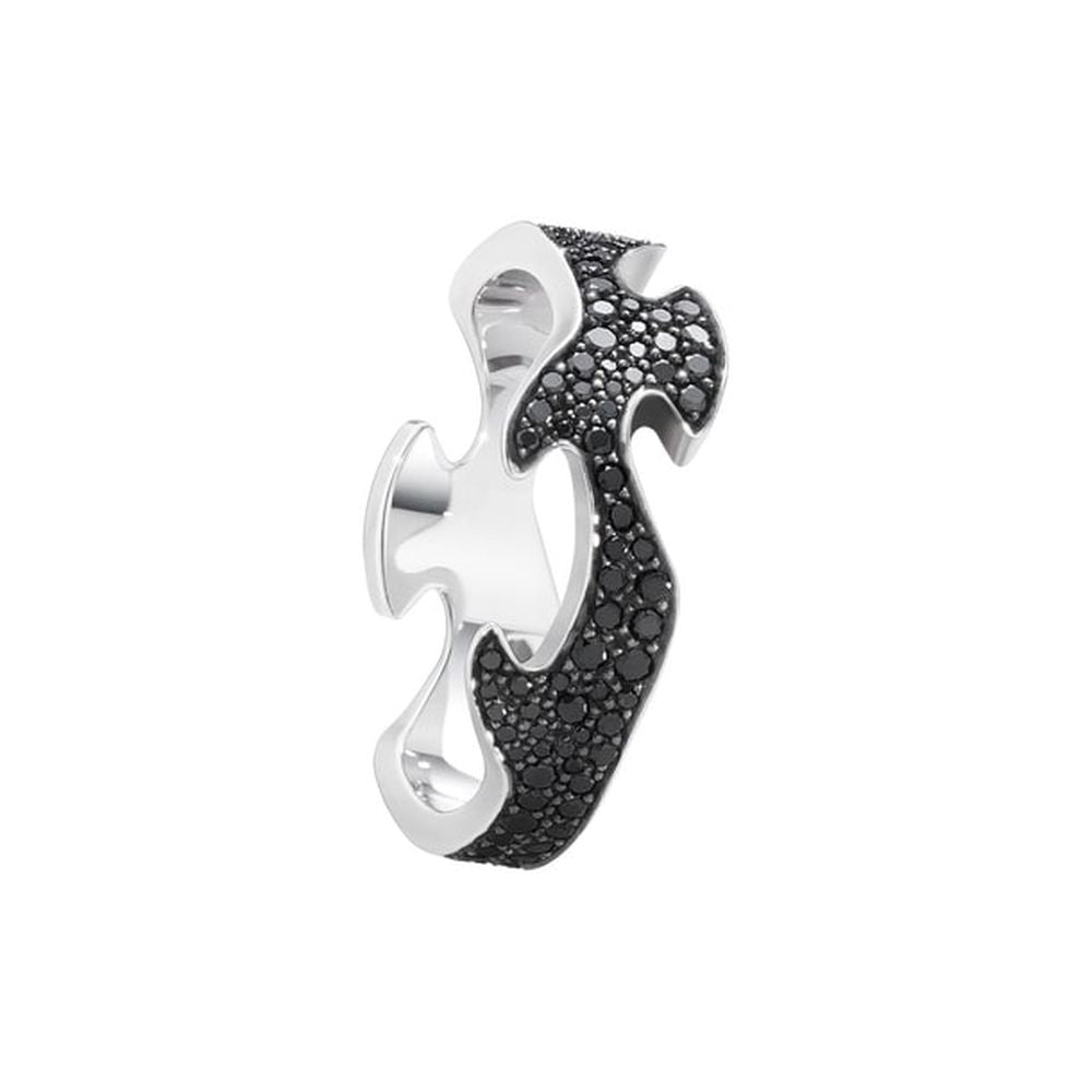 Georg Jensen Fusion Centre Ring with Diamonds, 18ct