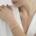 Georg Jensen Torun Bangle with Diamonds, Sterling Silver