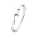 Georg Jensen Torun Bangle, Sterling Silver and Yellow Gold