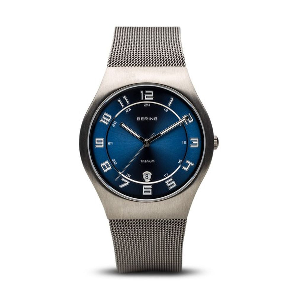 Bering Titanium Brushed Grey 37mm