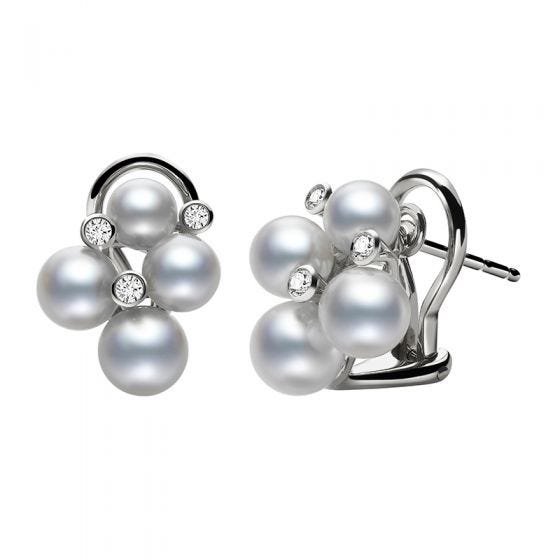 Mikimoto Bubble Earrings - White Gold