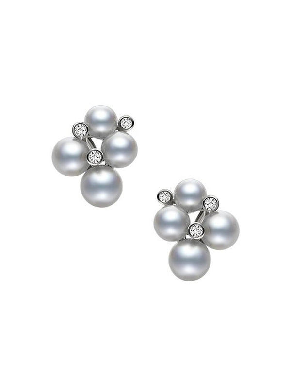 Mikimoto Bubble Earrings - White Gold