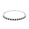 Sapphire & Diamond 18ct White Gold Bangle