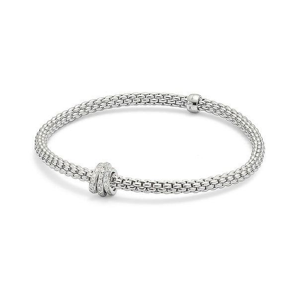 Fope Prima 18ct White Gold 0.31ct Diamond Bracelet