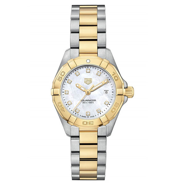 Tag Heuer Aquaracer Ladies Steel & Yellow Diamond Dial 27mm WBD1422.BB0321