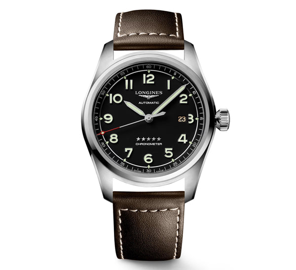 Longines Spirit Automatic Chronometer Brown Strap 42mm