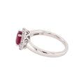 Ruby & Diamond 18ct Cluster Ring