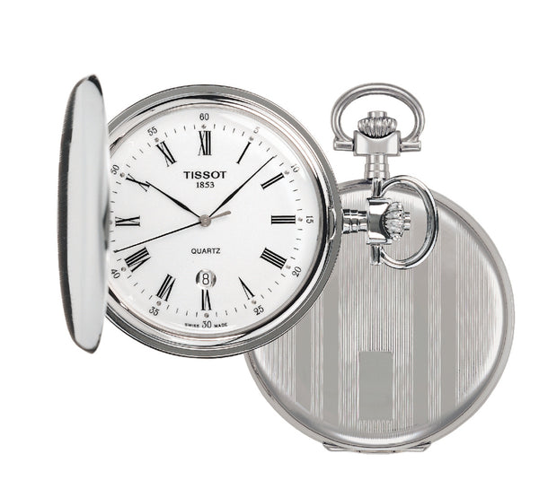 Tissot Savonnette Stainless Steel Pocket Watch