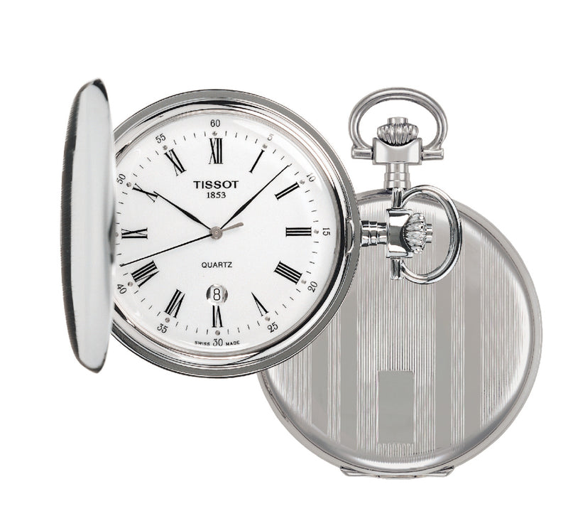 Tissot Savonnette Stainless Steel Pocket Watch