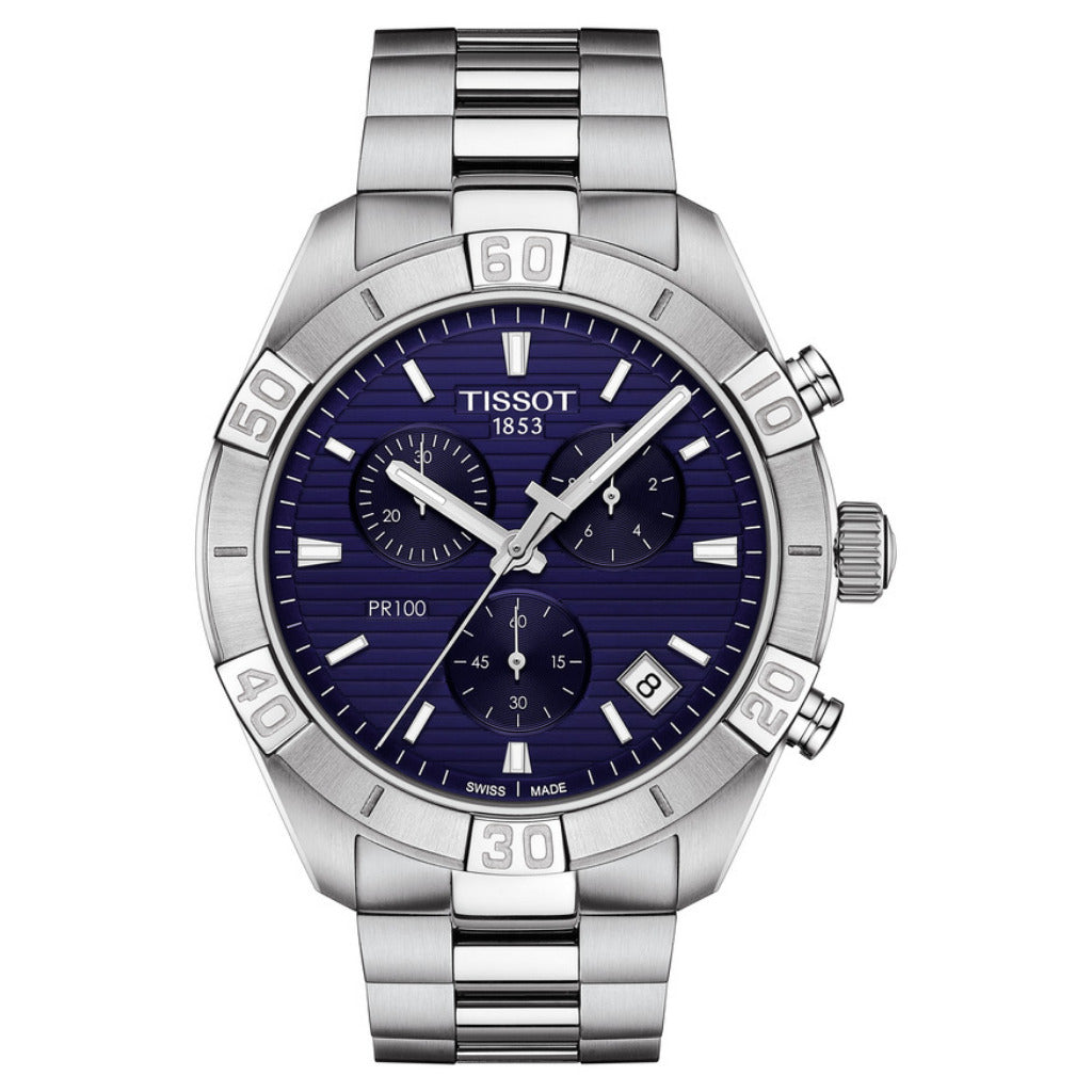 Tissot PR 100 Sport Gent Chronograph Blue 44mm