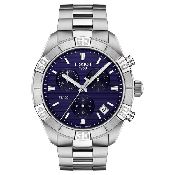 Tissot PR 100 Sport Gent Chronograph Blue 44mm