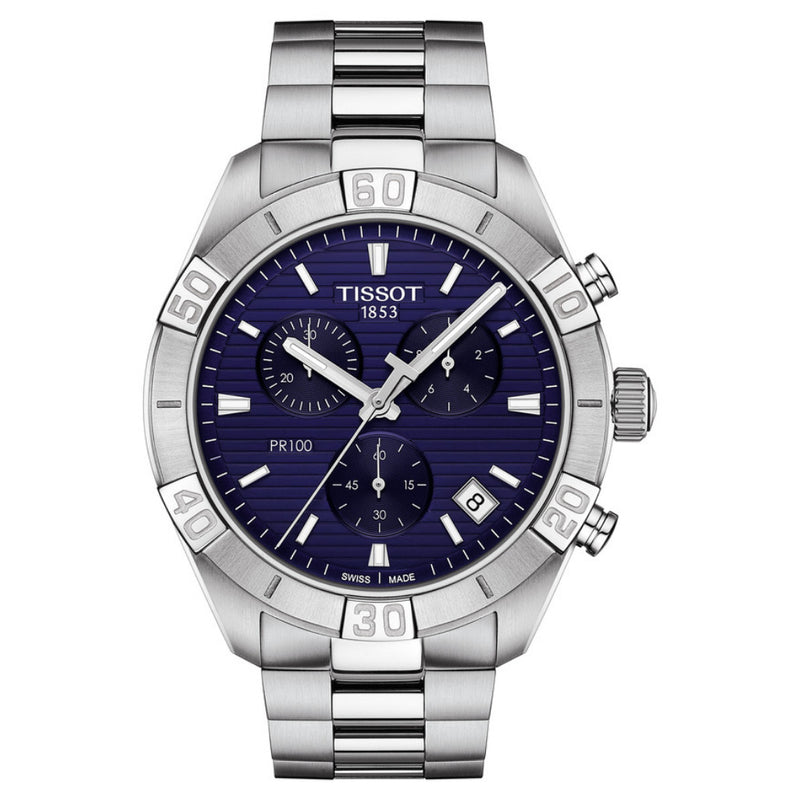 Tissot PR 100 Sport Gent Chronograph Blue 44mm