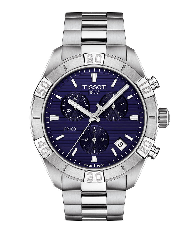 Tissot PR 100 Sport Gent Chronograph Blue 44mm