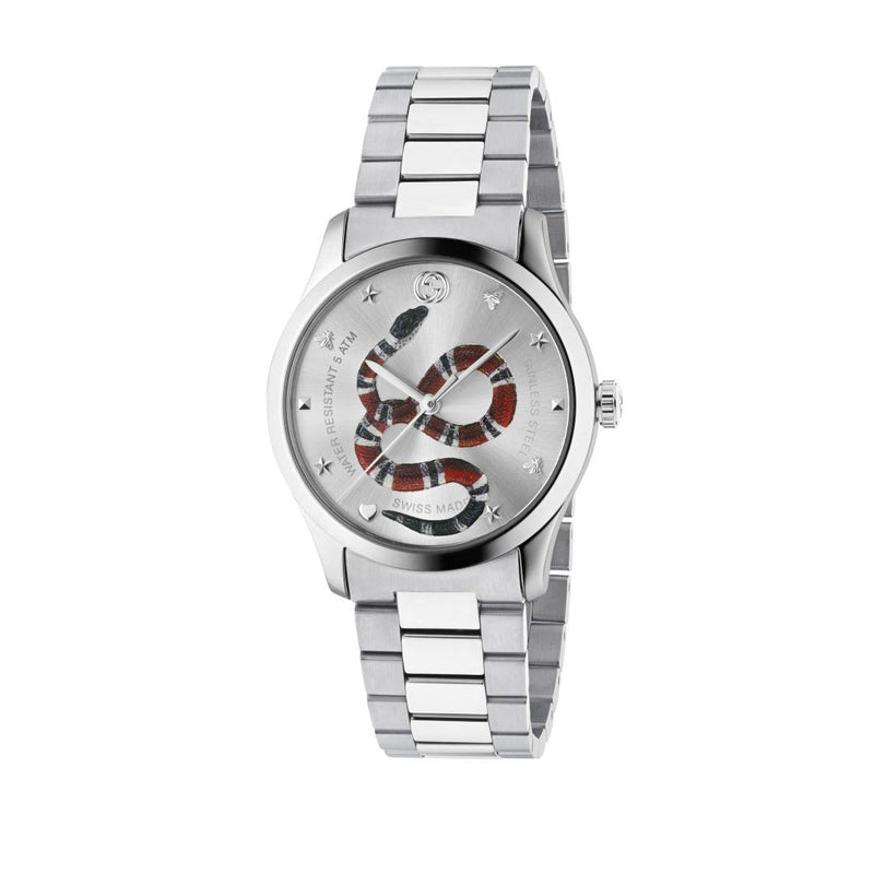 GUCCI G-Timeless Steel Snake Dial 38mm