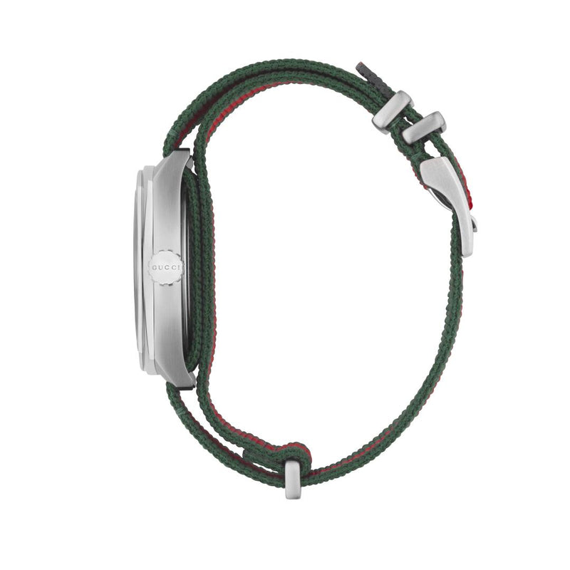 GUCCI GG2570 Stainless Steel and Nylon Strap 41mm