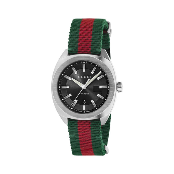 GUCCI GG2570 Stainless Steel and Nylon Strap 41mm