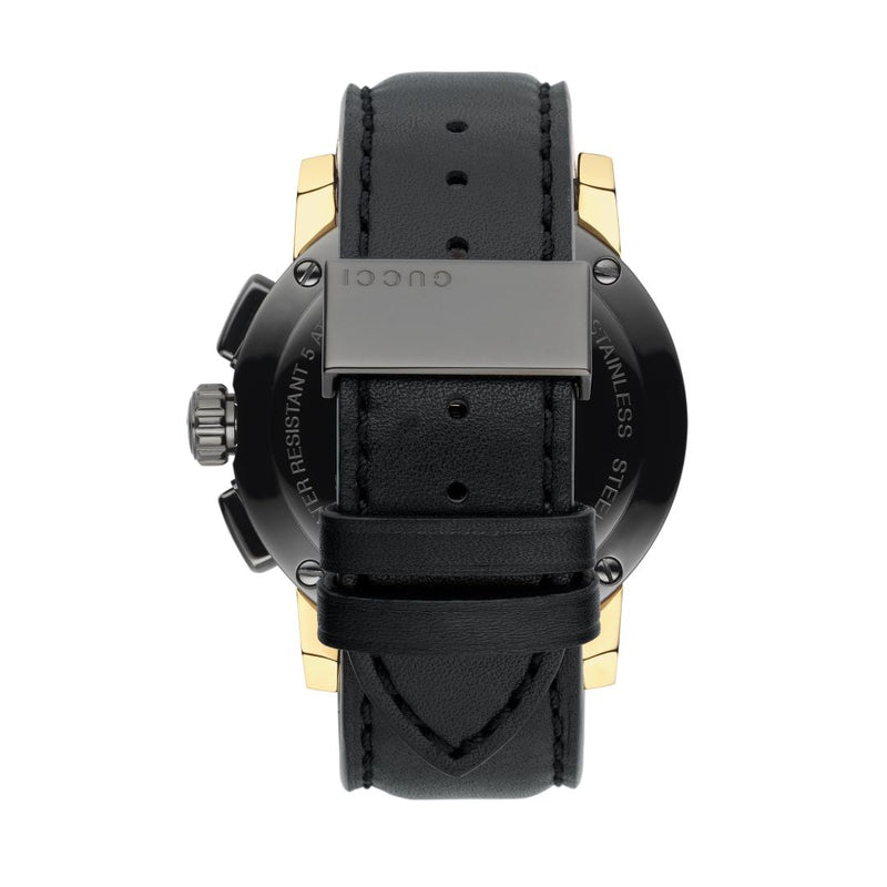 GUCCI G-Chrono Black & Gold Watch 44mm