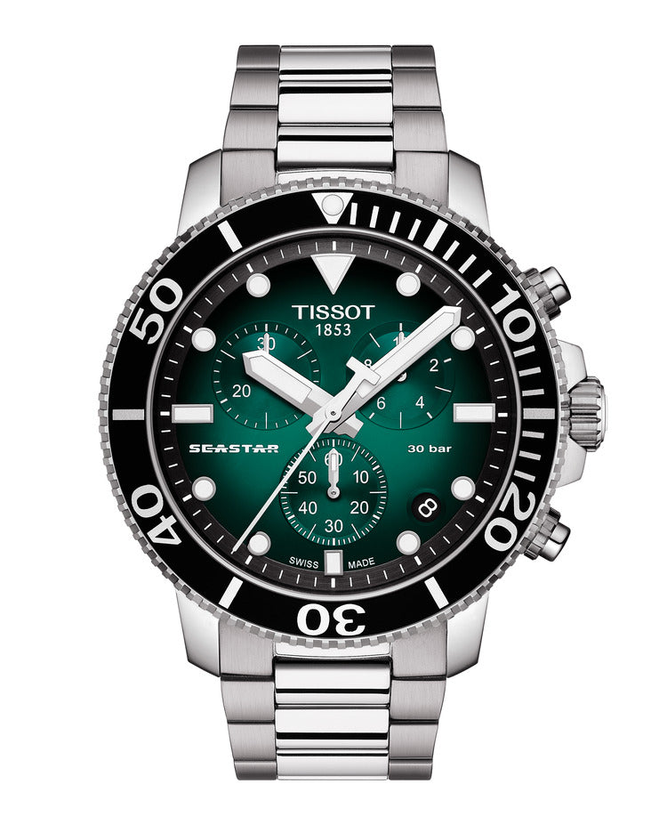 Tissot Seastar 1000 Quartz Chronograph Green 45.5mm