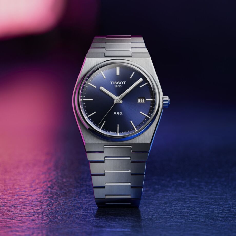 Tissot PRX Blue Quartz 40mm Watch T1374101104100