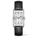 Longines DolceVita Sector Silver Dial & Black Leather