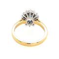 Aquamarine & Diamond 18ct Cluster Ring