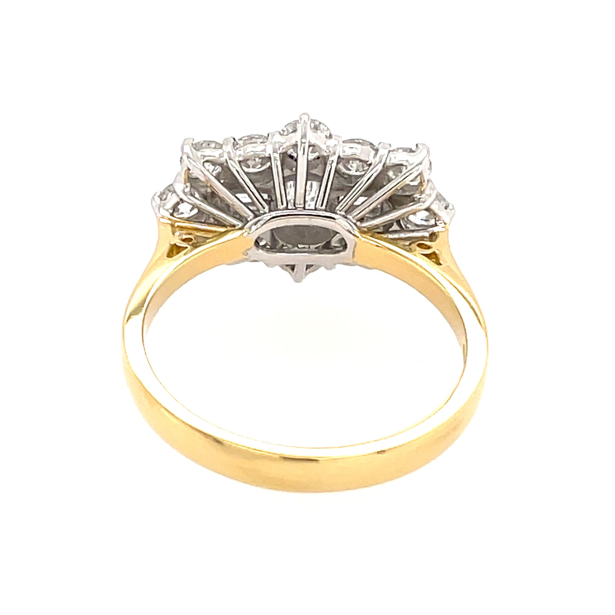 Diamond Shaped 18ct Cluster Ring