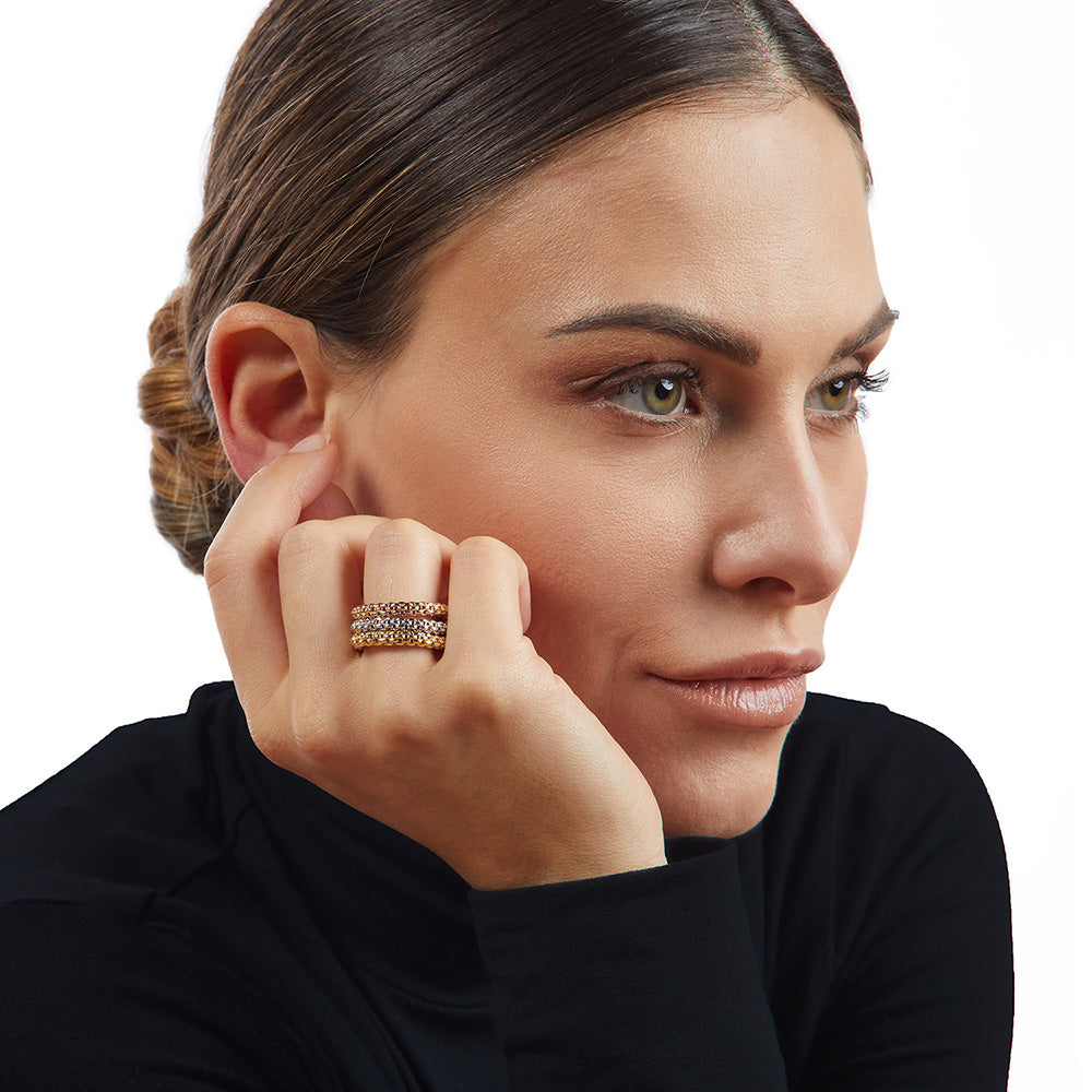Fope Flex'It Essentials 18ct White Gold Ring