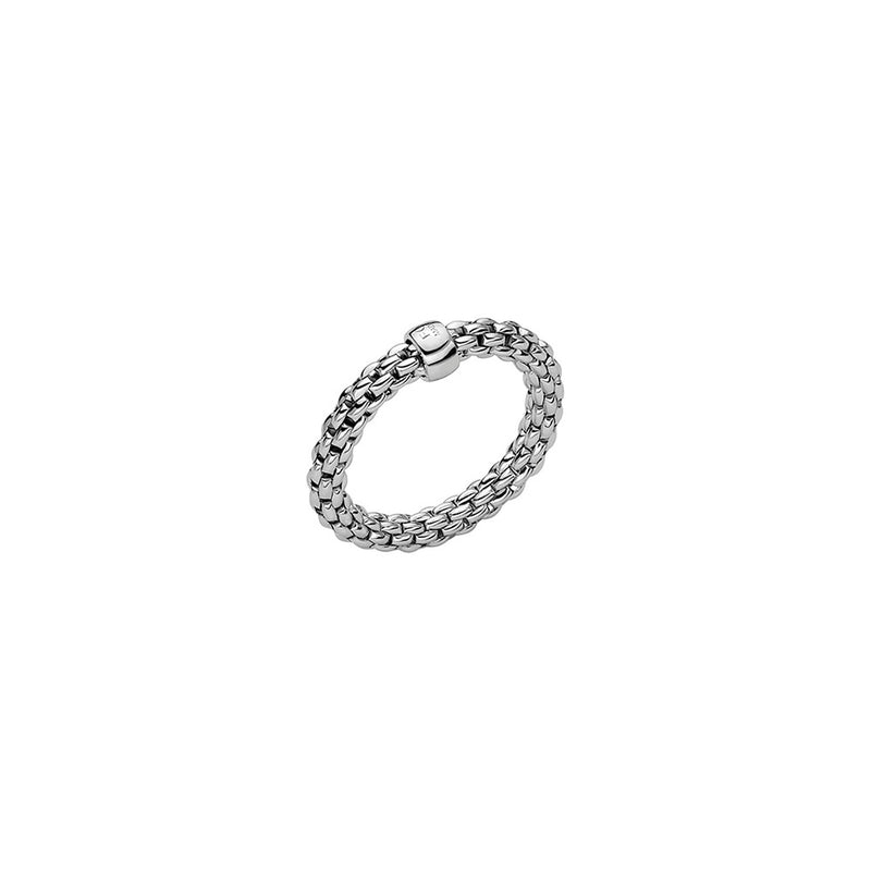 Fope Flex'It Essentials 18ct White Gold Ring