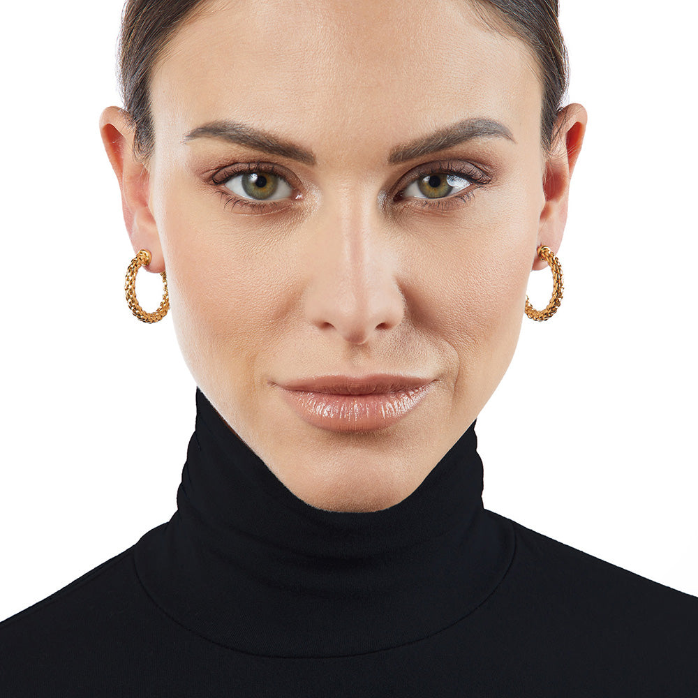 Fope Essentials Small Model Hoop 18ct Earrings