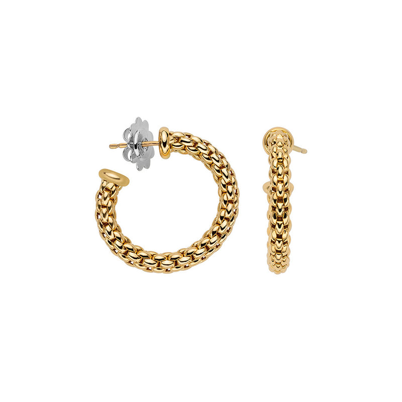 Fope Essentials Small Model Hoop 18ct Earrings