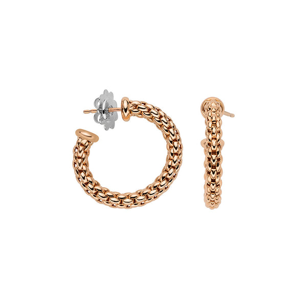 Fope Essentials Small Model Hoop 18ct Earrings