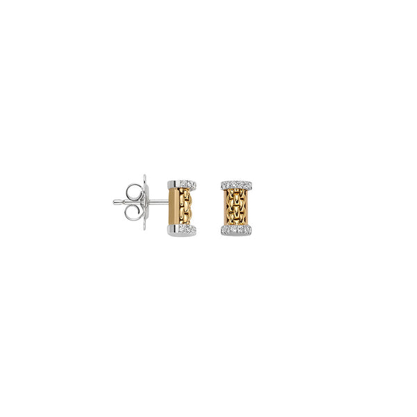Fope Essentials Stud with Diamond Earrings