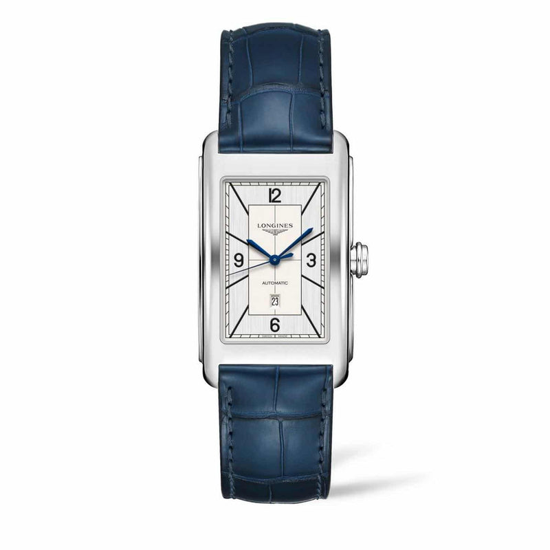 Longines DolceVita Sector Silver Dial & Blue Leather