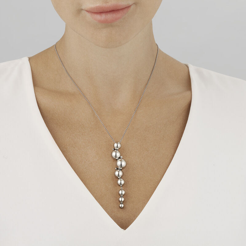 Georg Jensen Moonlight Grapes Necklace with Pendant, Sterling Silver