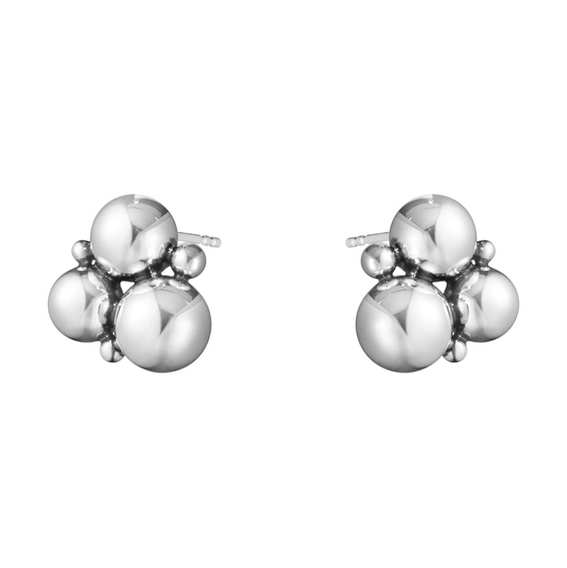 Georg Jensen Moonlight Grapes Earrings, Oxidised Sterling Silver