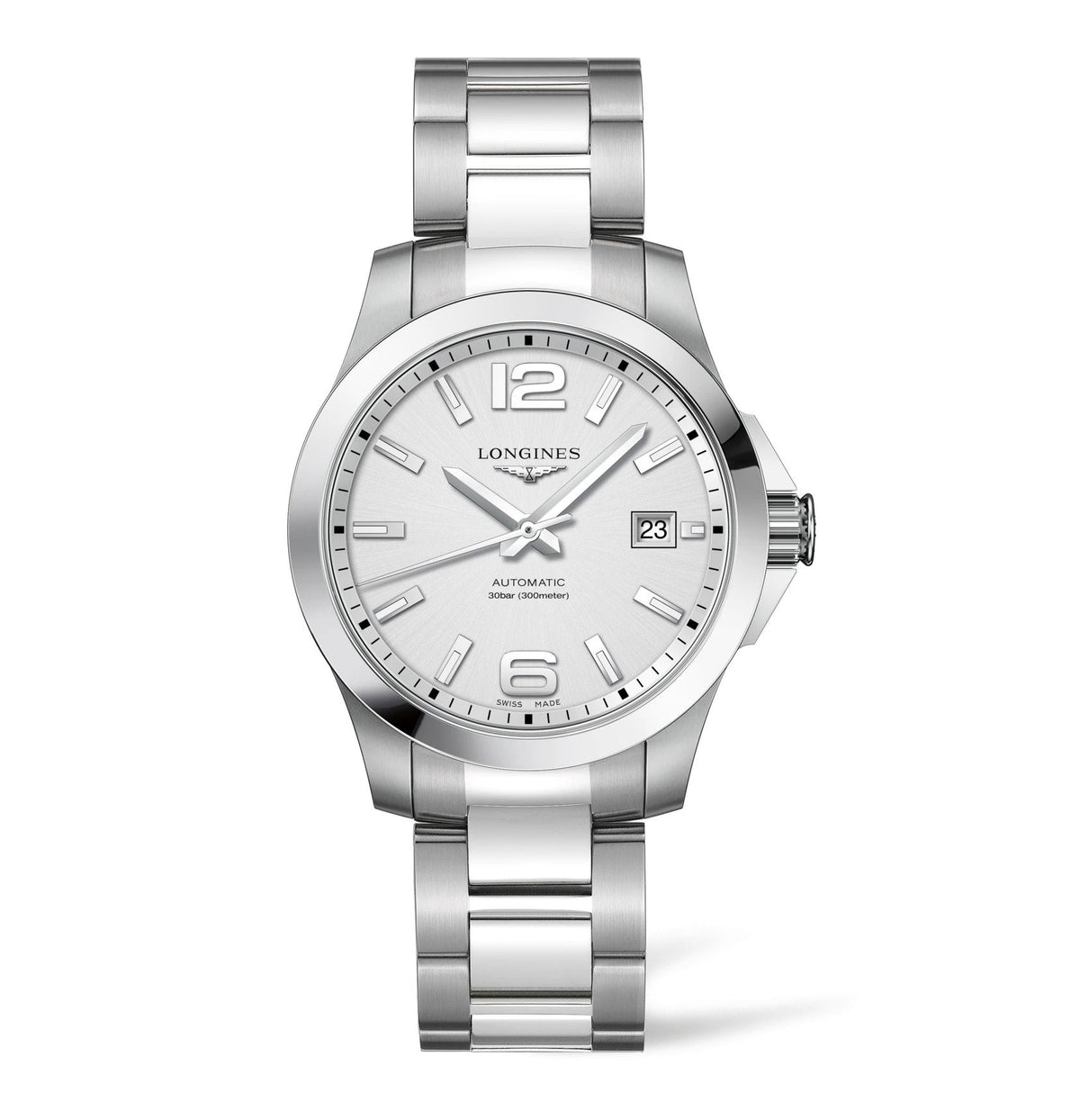 Longines Conquest Automatic Silver Dial 39mm L3.776.4.76.6