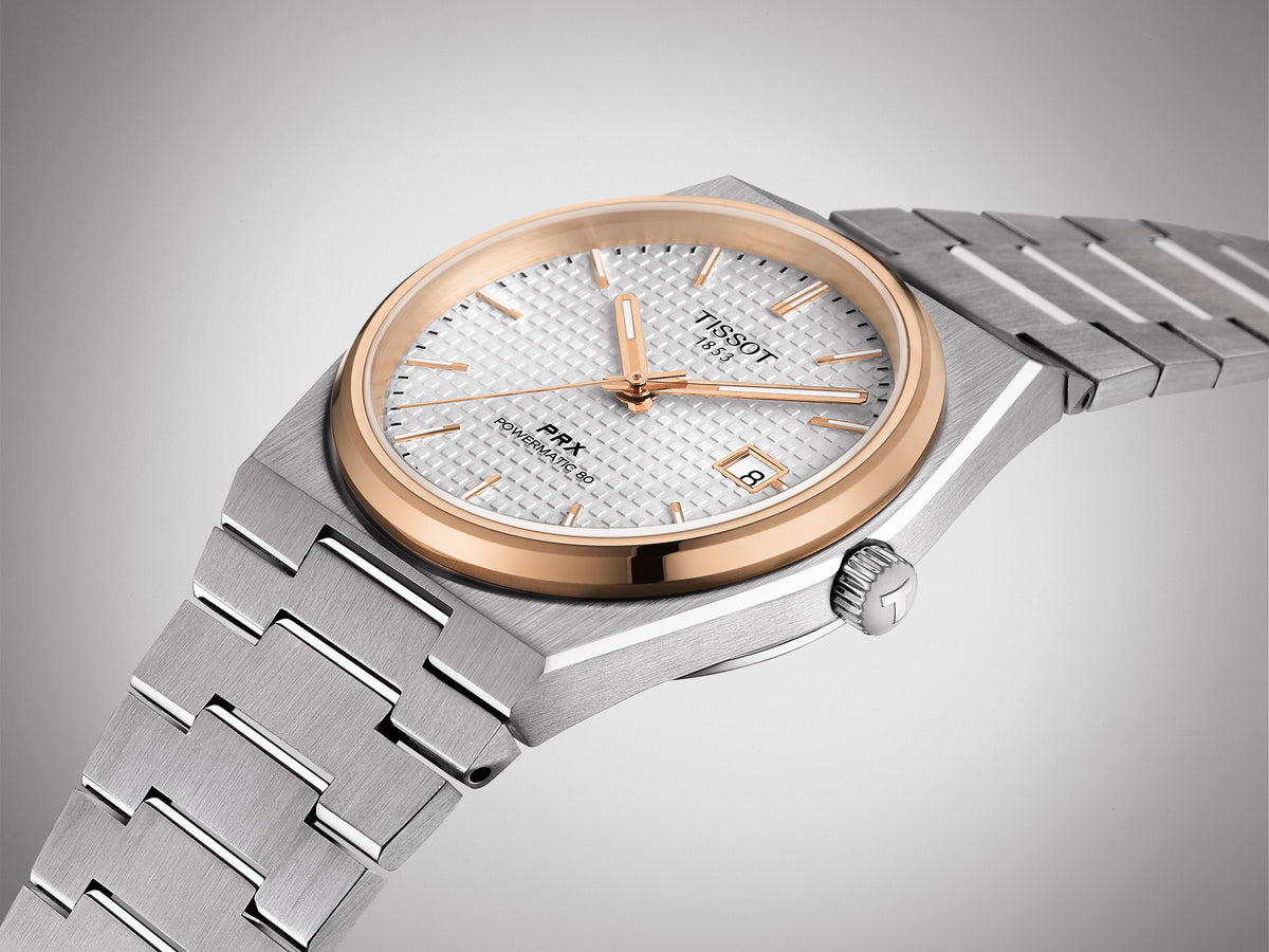 Tissot PRX Powermatic 80 Steel & Rose 40mm Automatic T1374072103100