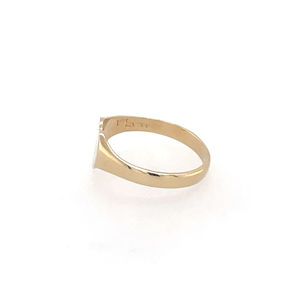 9ct Gold Childs Heart Signet Ring